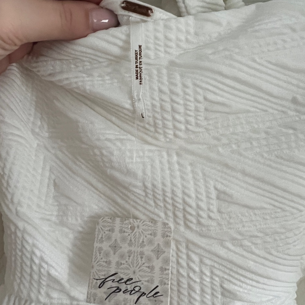 Free People Ivory Textured Dress - Picture 3 of 3